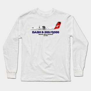 DeHavilland Canada Dash 8-300/Q300 - Qantas New Zealand Long Sleeve T-Shirt